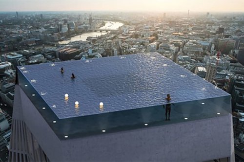 اولین استخر 360 درجه دنیا بر فراز هتلی در لندن ساخته می‌شود